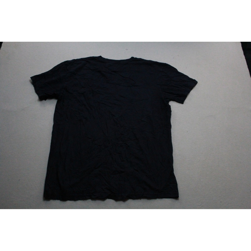 Quiksilver Graphic Tee Mens Large Black Excellent Short Sleeve Wave Logo